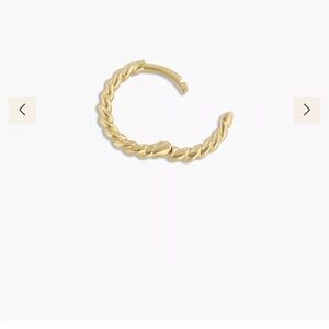 Gorjana 14k Solid Gold Crew Huggie - Single